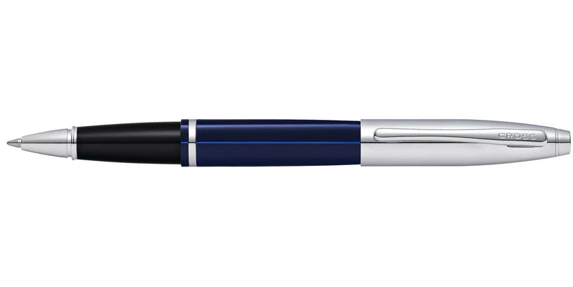 Cross AT0115-3 Calais™ Chrome & Blue Lacquer Rollerball Pen