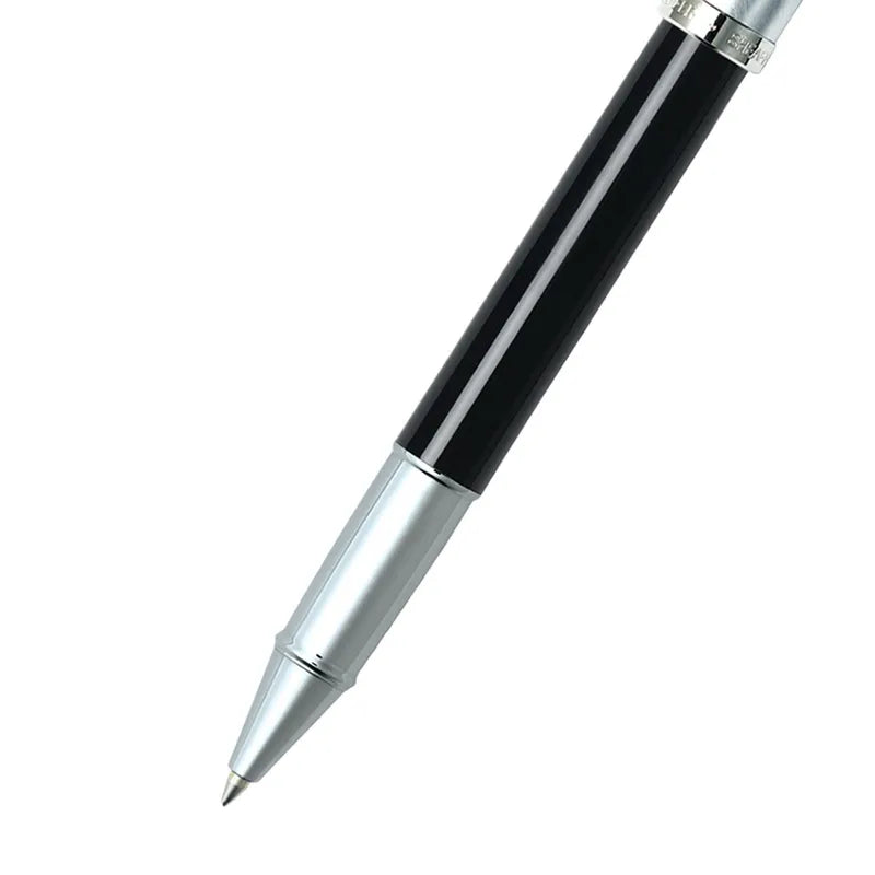 Sheaffer 9313 Gift 100 Black and Brushed Chrome with Chrome Plated Trim Rollerball Pen