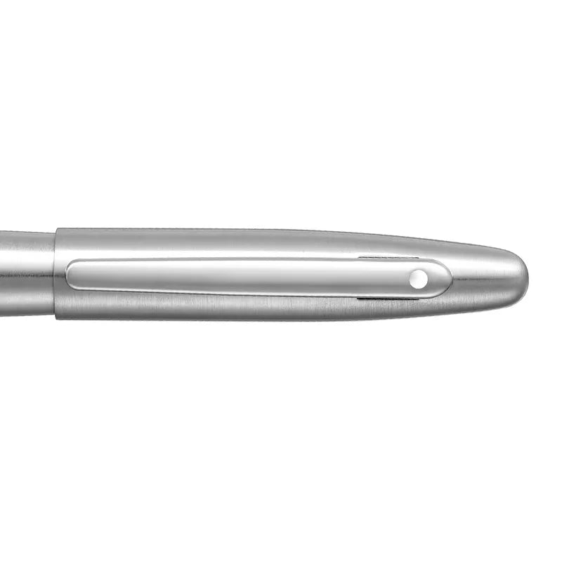 Sheaffer VFM 9426 Brushed Chrome With Chrome Trim Fountain Pen Medium Nib