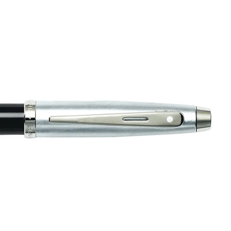 Sheaffer 9313 Gift 100 Black and Brushed Chrome with Chrome Plated Trim Rollerball Pen