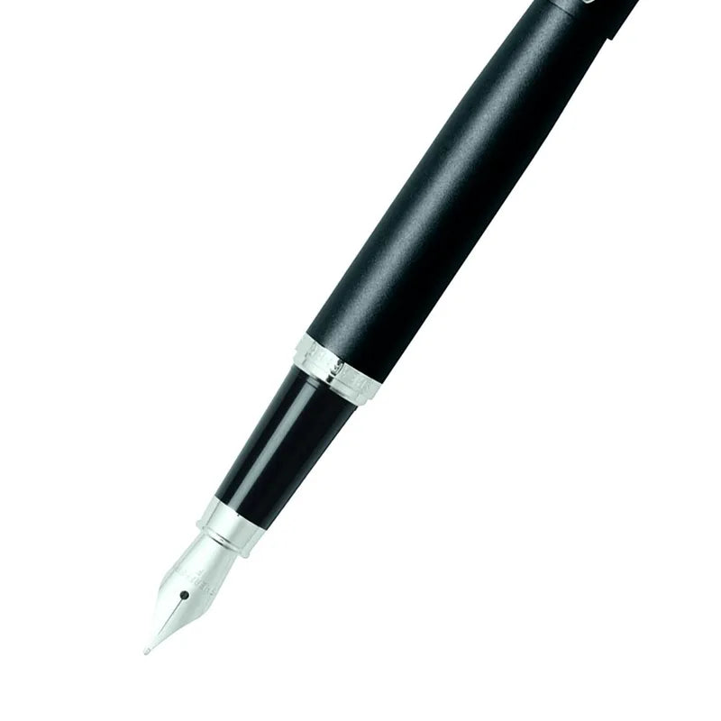 Sheaffer 9405 VFM Matte Black with Chrome-Plated Trim Fountain Pen Medium Nib
