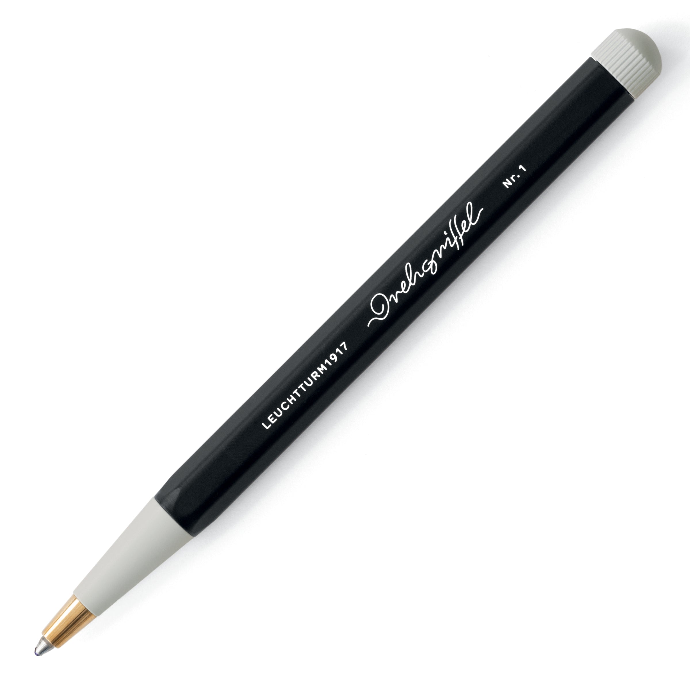 LEUCHTTURM1917 Gel Pen with Document Proof Black Ink | Drehgriffel No. 1 | Black | Twist Mechanism