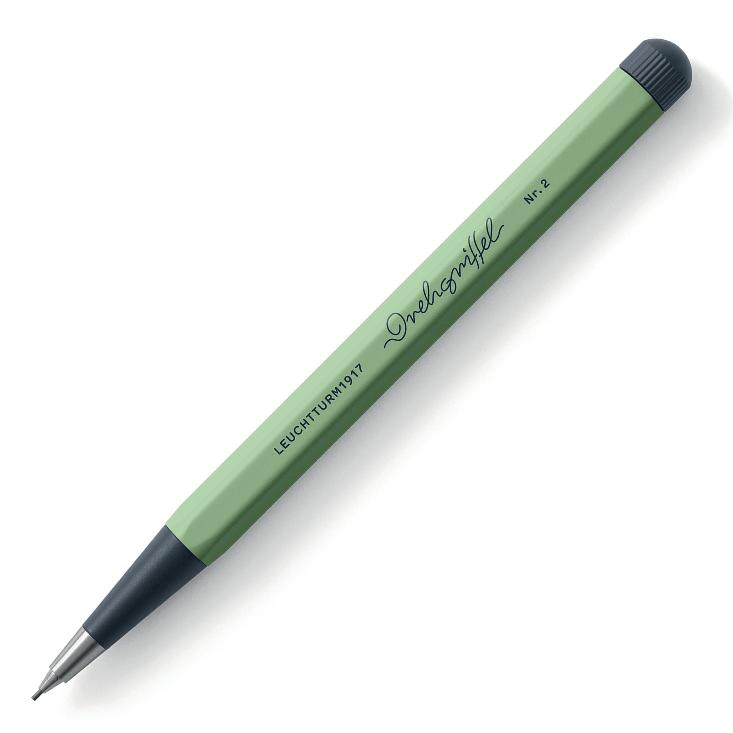 LEUCHTTURM1917 0.7mm Mechanical Clutch Pencil | Graphite HB Lead | Drehgriffel No. 2 | Sage Green | Twist Mechanism