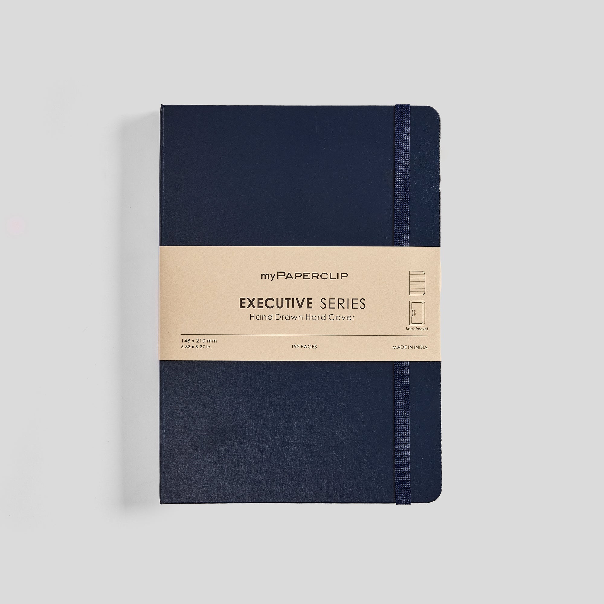 Executive Series Notebook (Hard Cover) - A5 (With Back Pocket)