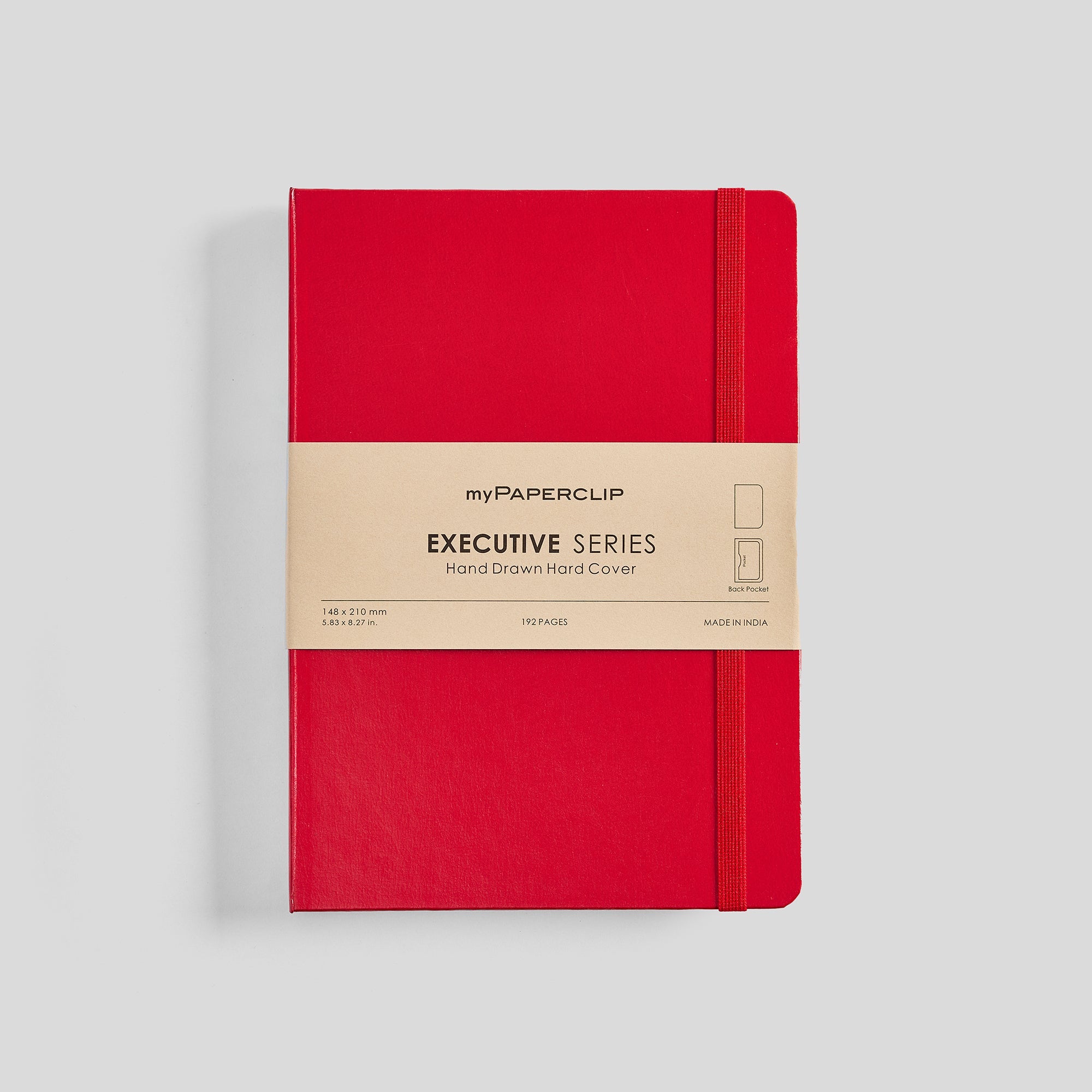 Executive Series Notebook (Hard Cover) - A5 (With Back Pocket)