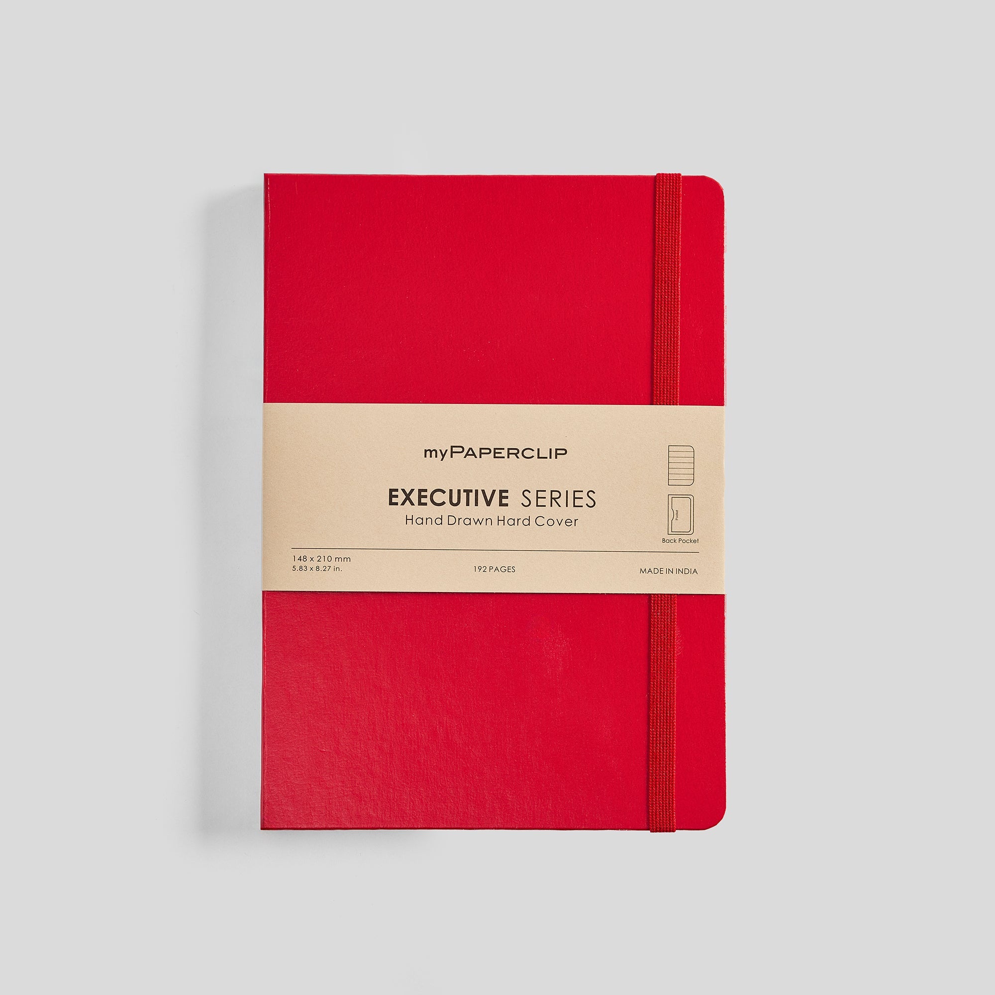Executive Series Notebook (Hard Cover) - A5 (With Back Pocket)