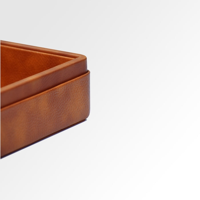 Unmet Desire A4 Paper Tray / Letter Tray | Faux Leather | Classic | Tan
