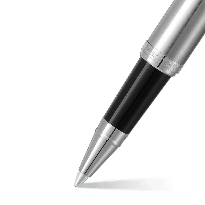 Sheaffer VFM 9426 Brushed Chrome With Chrome Trim Rollerball Pen