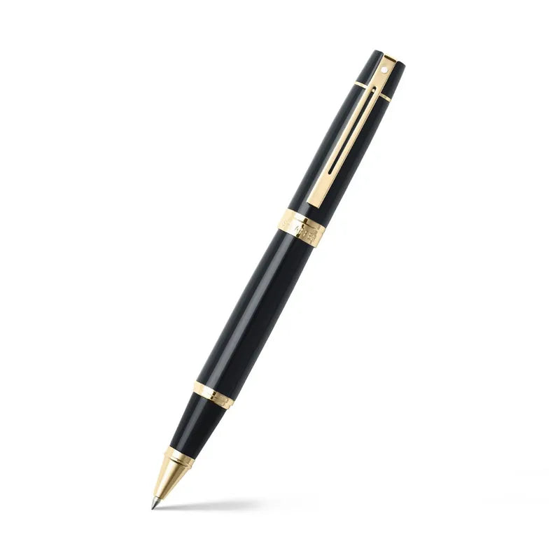Sheaffer 9325 Gift 300 Glossy Black with Gold Tone Trim Rollerball Pen