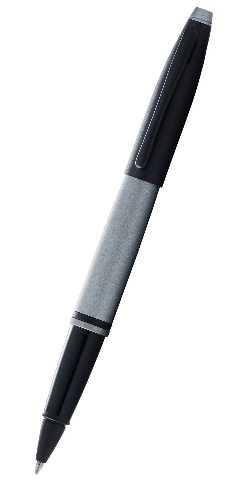 Cross AT0115-26 Calais™ Matte Gray and Black Lacquer Rollerball Pen