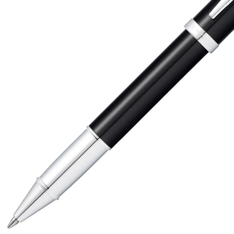 Sheaffer 9338 Gift 100 Glossy Black with Chrome Plated Trim Rollerball Pen