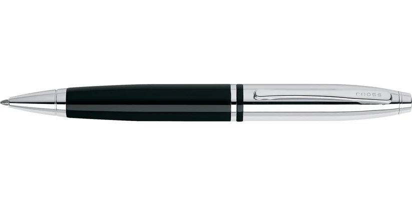 Cross AT0112-2 Calais™ Chrome & Black Lacquer Ballpoint Pen