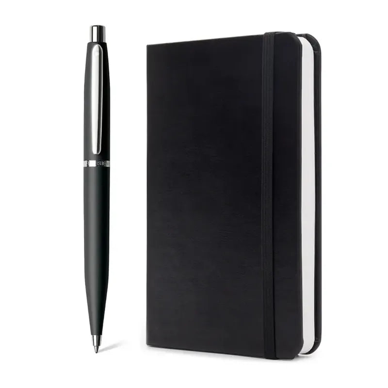 Sheaffer 9405 Gift Set VFM Matte Black with Chrome Trims Ballpoint Pen with Small Notebook | GIFT SET