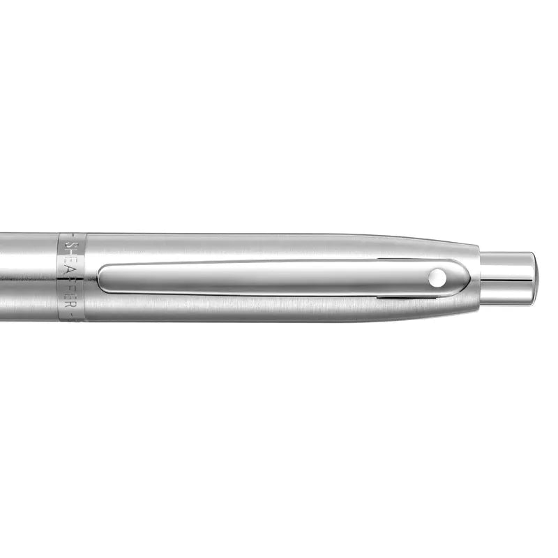 Sheaffer VFM 9426 Brushed Chrome With Chrome Trim Ballpoint Pen