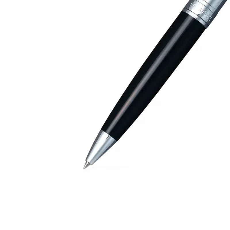 Sheaffer 9314 Gift Set 300 Glossy Black with Chrome Trims Ballpoint Pen with Business Card Holder