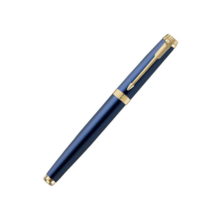 Parker Ambient Blue Gold Trim Rollerball Pen