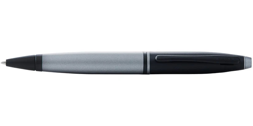 Cross AT0112-26 Calais™ Matte Gray and Black Lacquer Ballpoint Pen