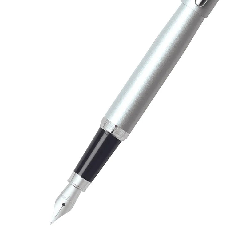 Sheaffer 9400 VFM Silver with Chrome Trim Fountain Pen Medium Nib
