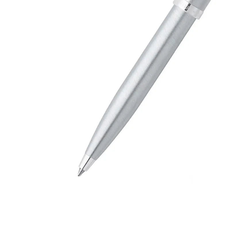 Sheaffer 9306 Gift Set 100 Brushed Chrome with Chrome Trims Ballpoint Pen with Business Card Holder | GIFT SET