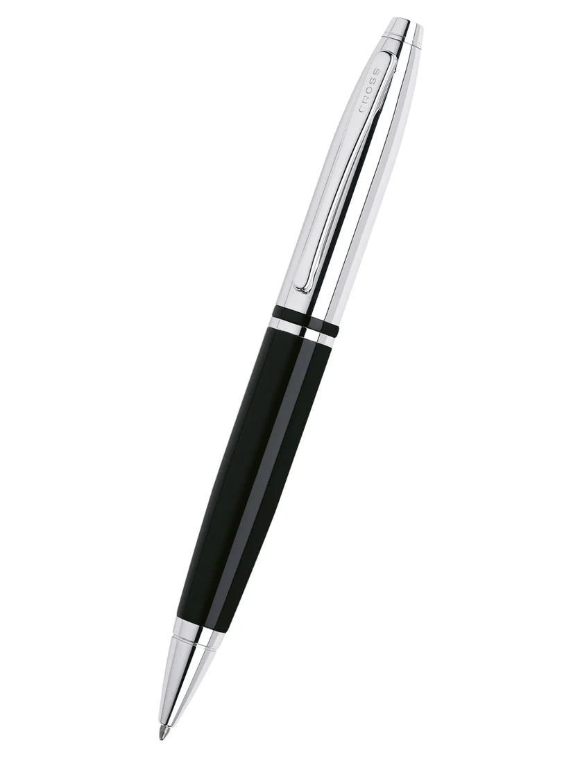 Cross AT0112-2 Calais™ Chrome & Black Lacquer Ballpoint Pen
