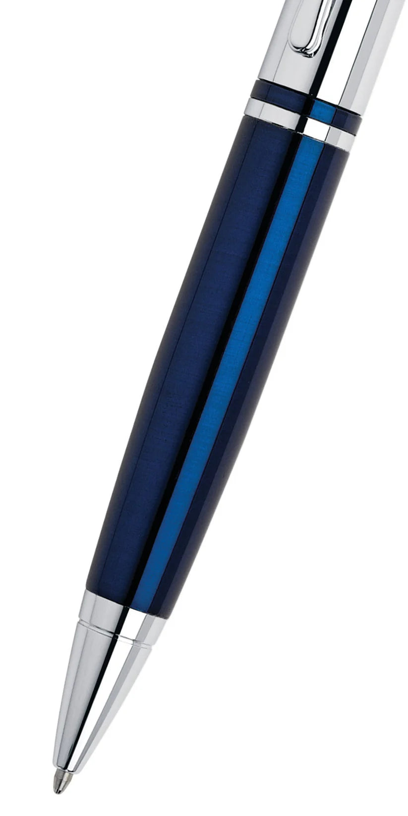Cross AT0112-3 Calais™ Chrome & Blue Lacquer Ballpoint Pen