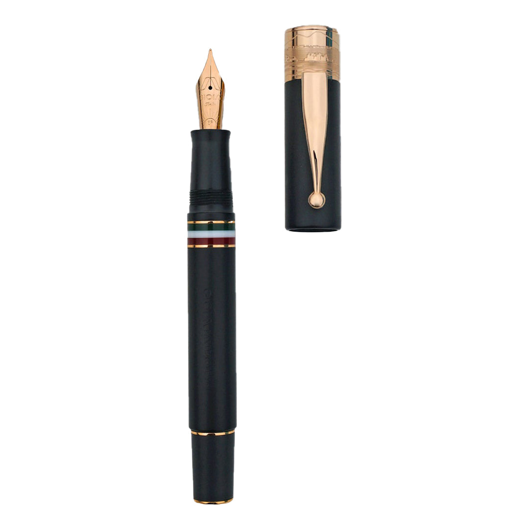 Gioia | Fountain Pen & Rollerball Pen | Partenope | Sand Black RGT