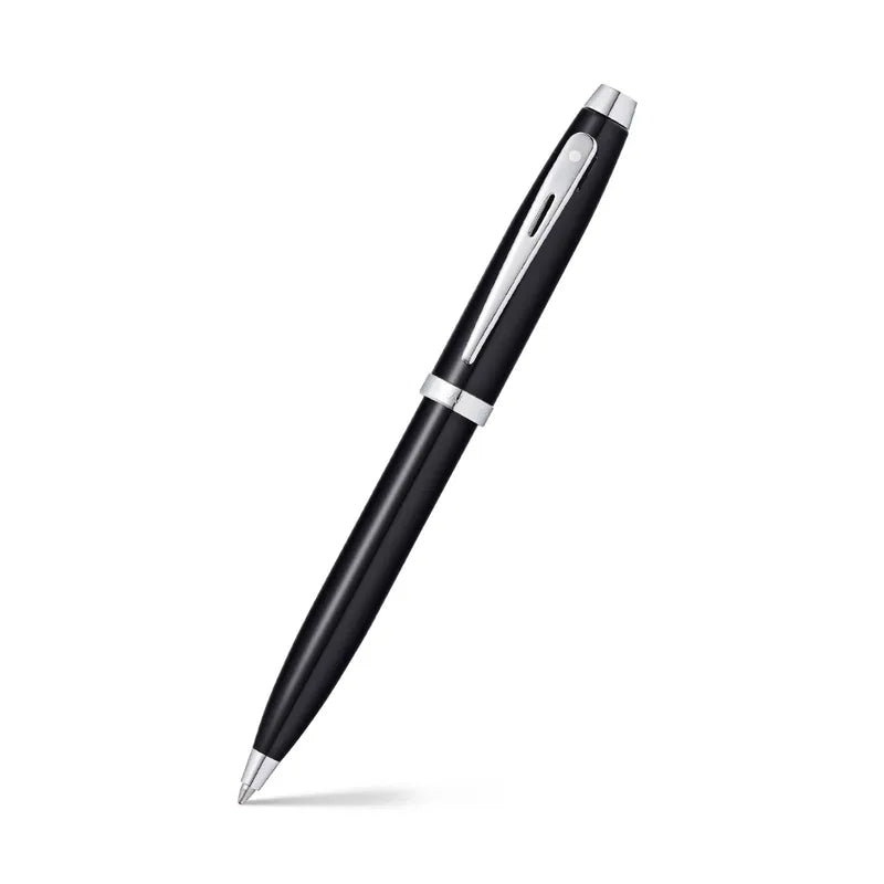 Sheaffer 9338 Gift 100 Glossy Black with Chrome Plated Trim Ballpoint Pen
