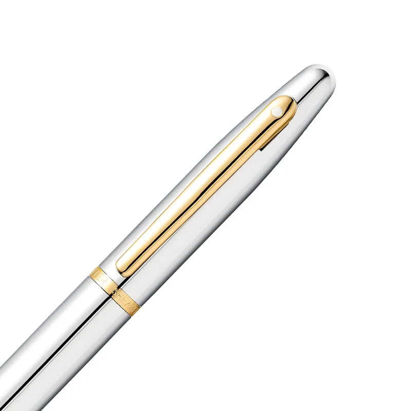 Sheaffer 9422 VFM Polished Chrome with Gold-Plated Trim Rollerball Pen