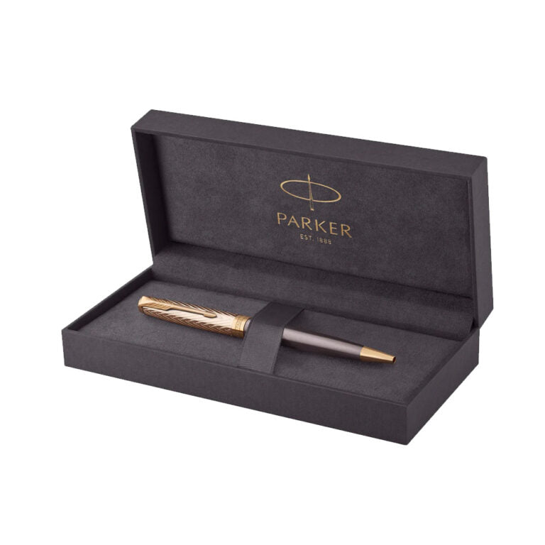 Parker Sonnet Pioneers Collection Grey Lacquer GT Ballpoint Pen