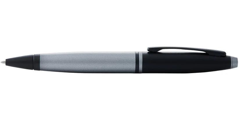 Cross AT0112-26 Calais™ Matte Gray and Black Lacquer Ballpoint Pen