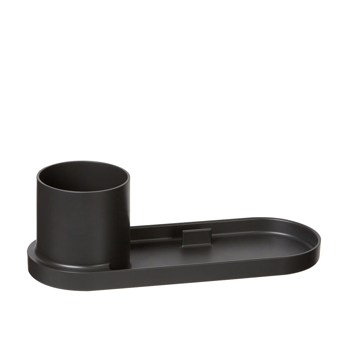 Litem | Pen Stand with Tray | Organizer | Dark Grey| Holder Tray