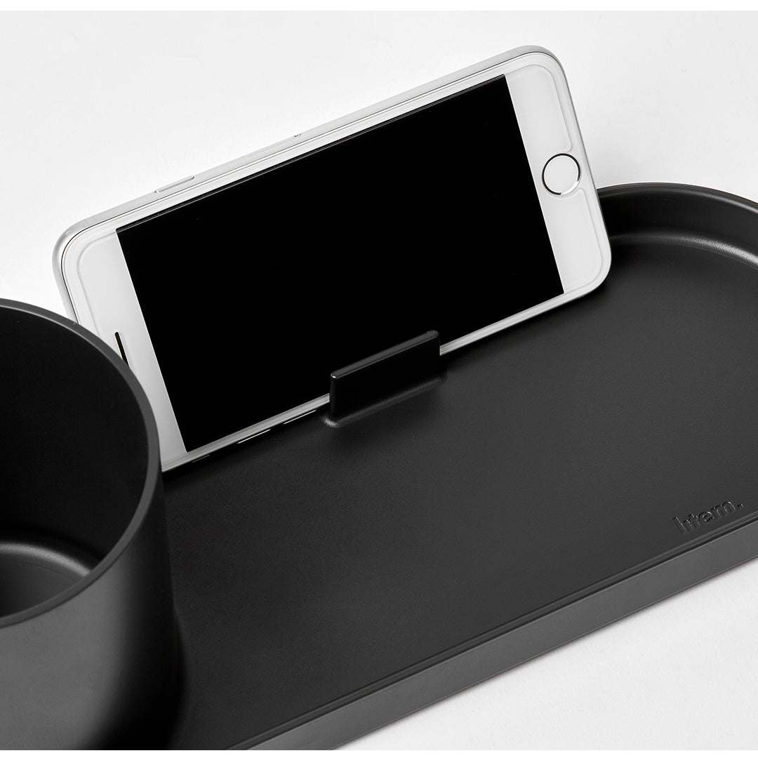 Litem | Pen Stand with Tray | Organizer | Ivory | Holder Tray