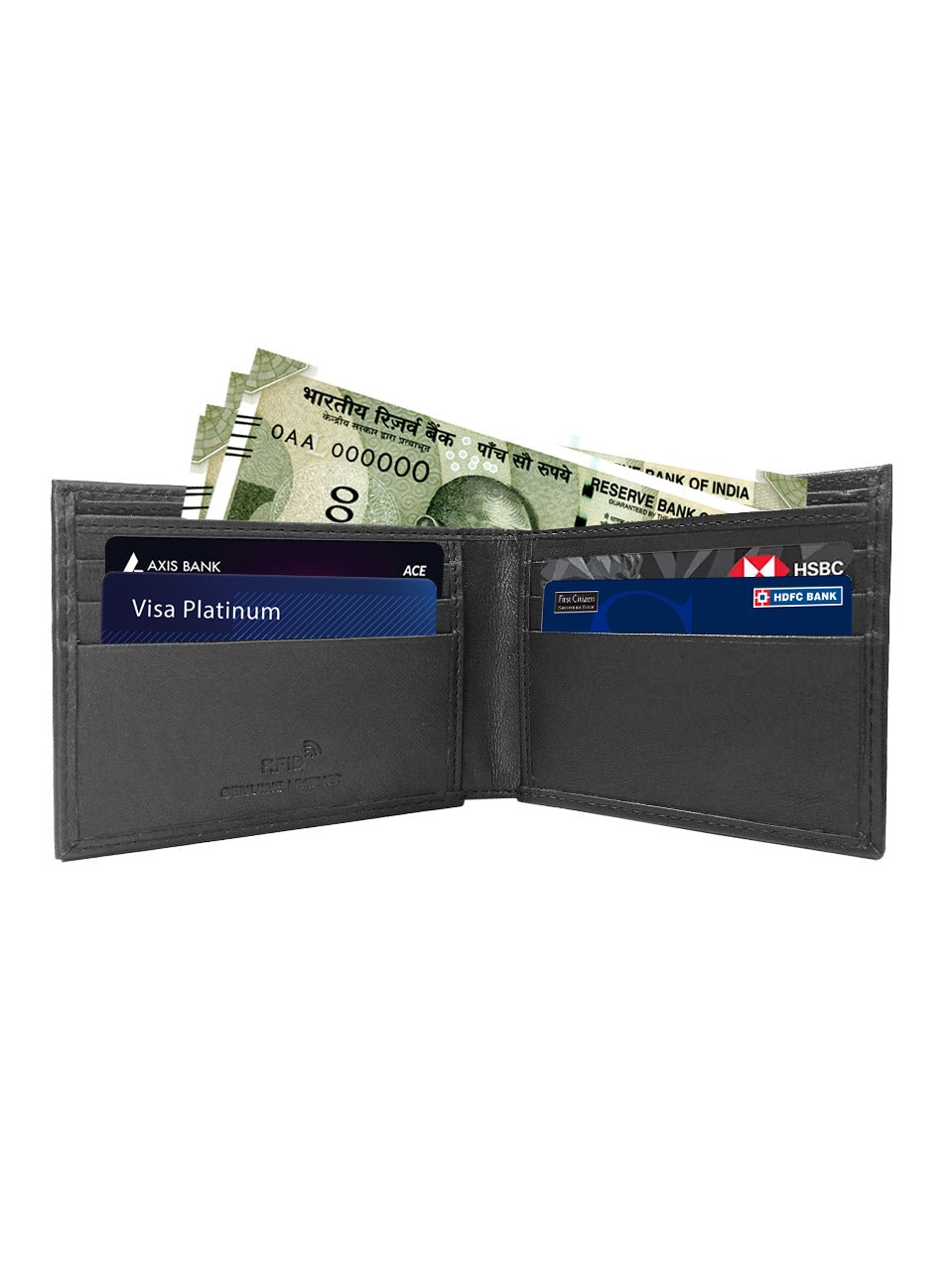 CROSS AT0742-1 BAILEY LIGHT RESIN BLACK BALLPOINT PEN WITH BLACK WALLET | GIFT SET