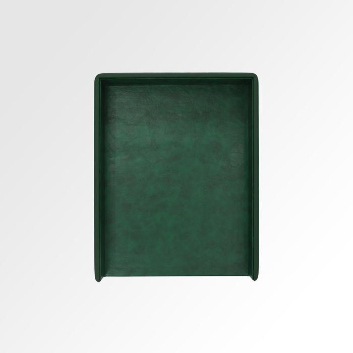 Unmet Desire A4 Paper Tray / Letter Tray | Faux Leather | Moderno | Olive Green