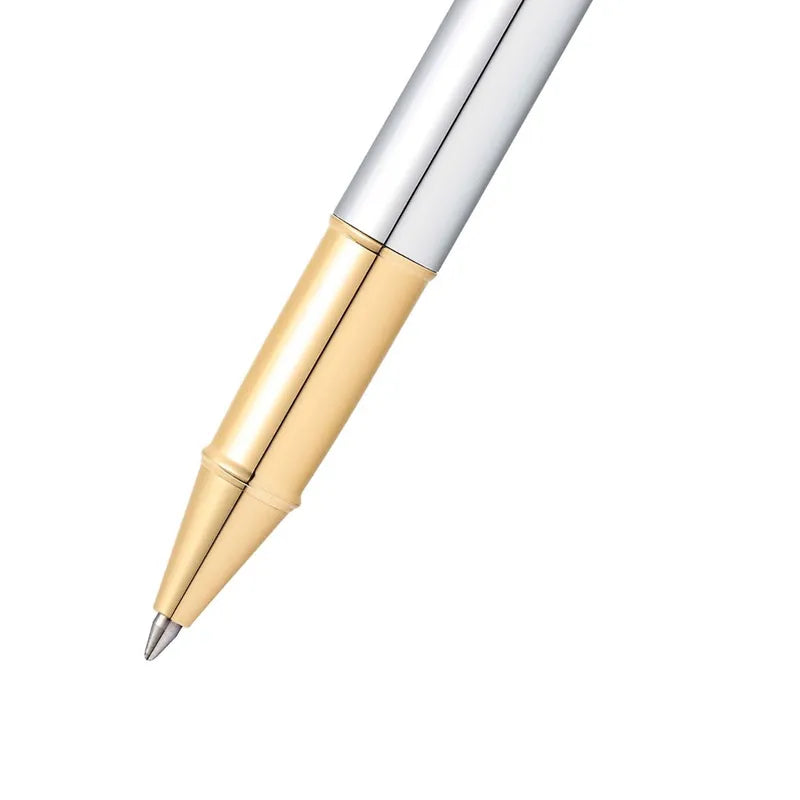 Sheaffer 9340 Gift 100 Bright Chrome with Gold Tone Trim Rollerball Pen