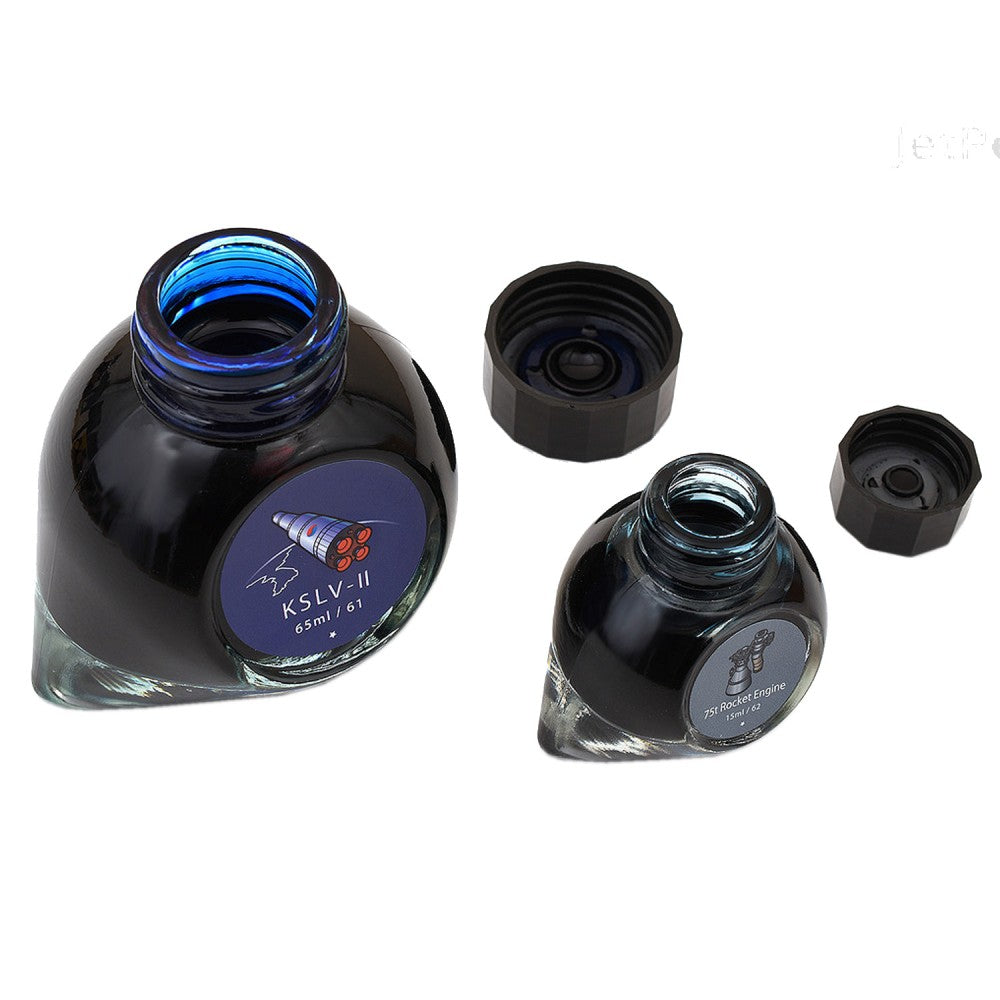 Colorverse Ink | KSLV-II | 75t Rocket Engine | Dark Blue | Special Edition | 65ml & 15ml Set - penpencilink