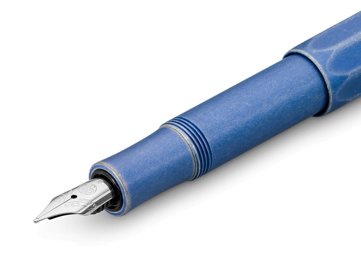 Kaweco AL SPORT Stonewashed Fountain Pen Blue