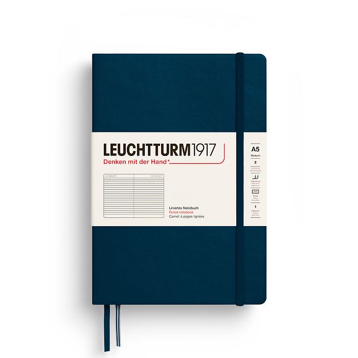 LEUCHTTURM1917 Deep Sea Medium (A5) Size Ruled