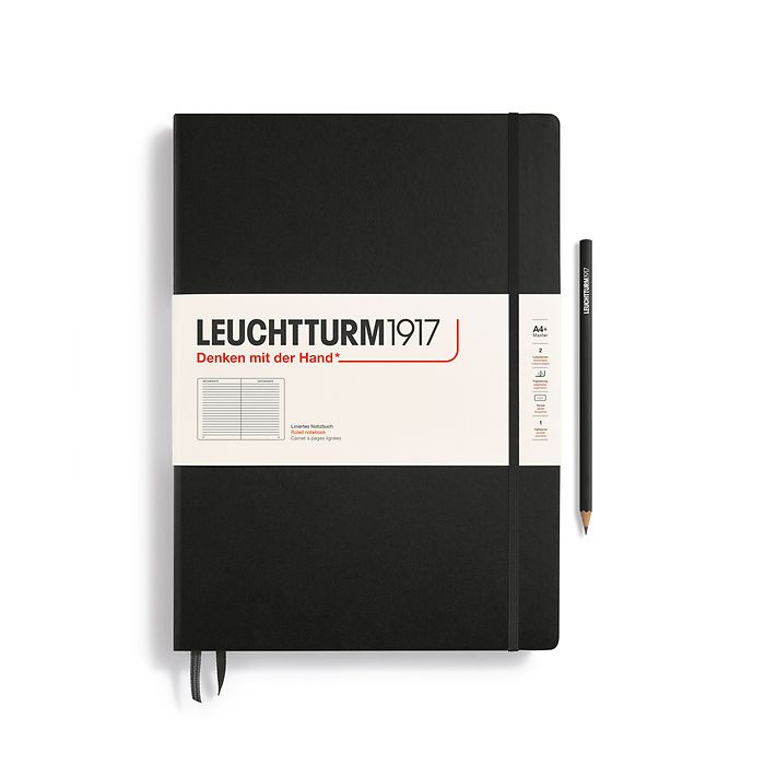 LEUCHTTURM1917 Black, Master Classic (A4+) Size Ruled