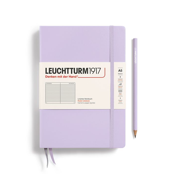 LEUCHTTURM1917 Lilac Medium (A5) Size Ruled