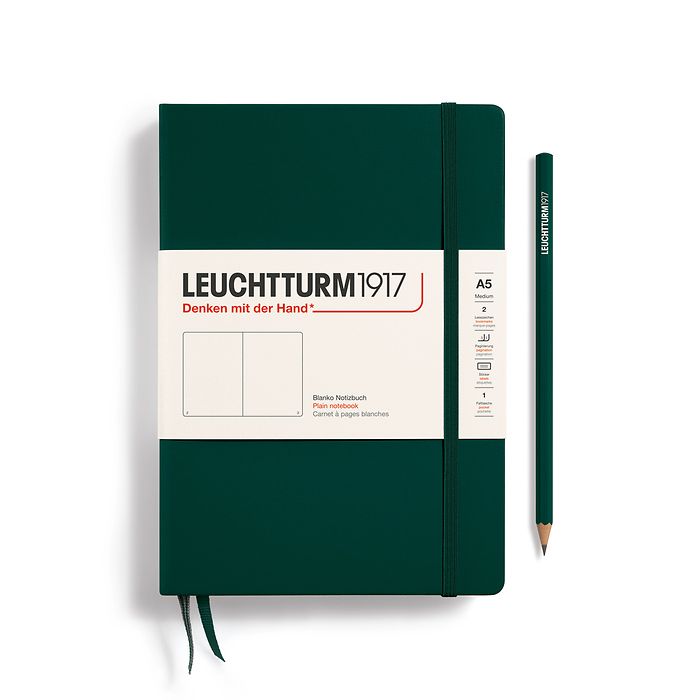 LEUCHTTURM1917 Forest Green Medium (A5) Size Ruled