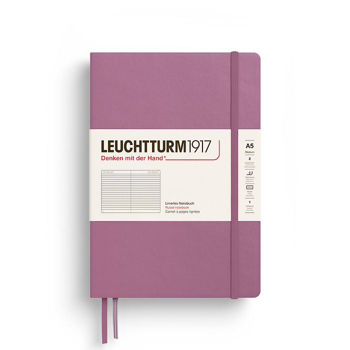 LEUCHTTURM1917 Dusty Rose Medium (A5) Size Ruled