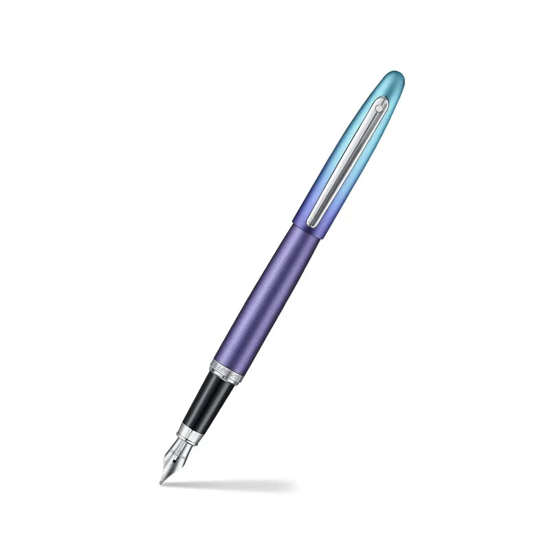 Sheaffer Expressions VFM 9430 Blue and Purple Pearlised Gradient with Chrome Trims Fountain Pen