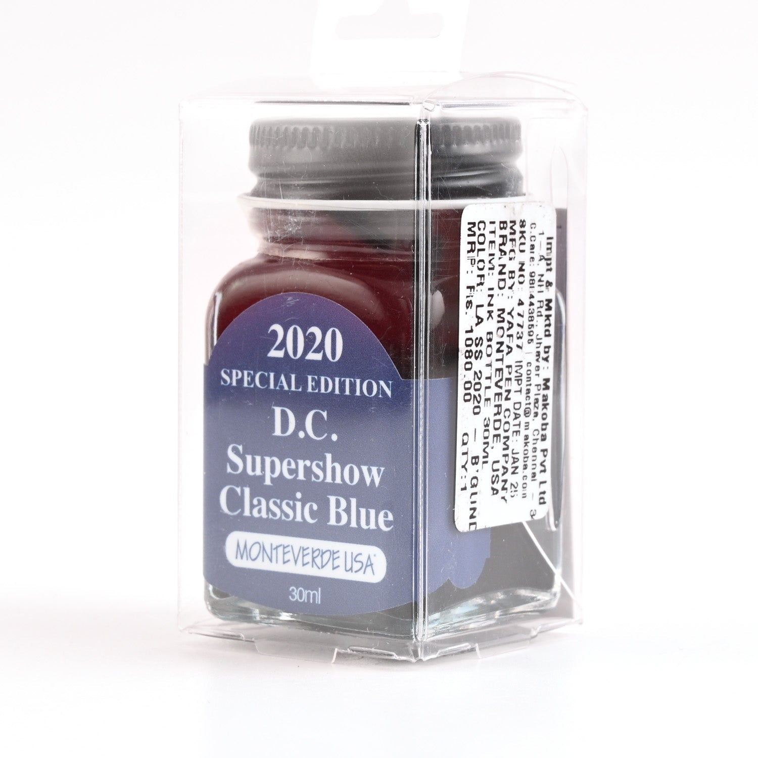 Monteverde 2020 D.C. Supershow Classic Blue Special Edition Ink Bottle - 30ml 3