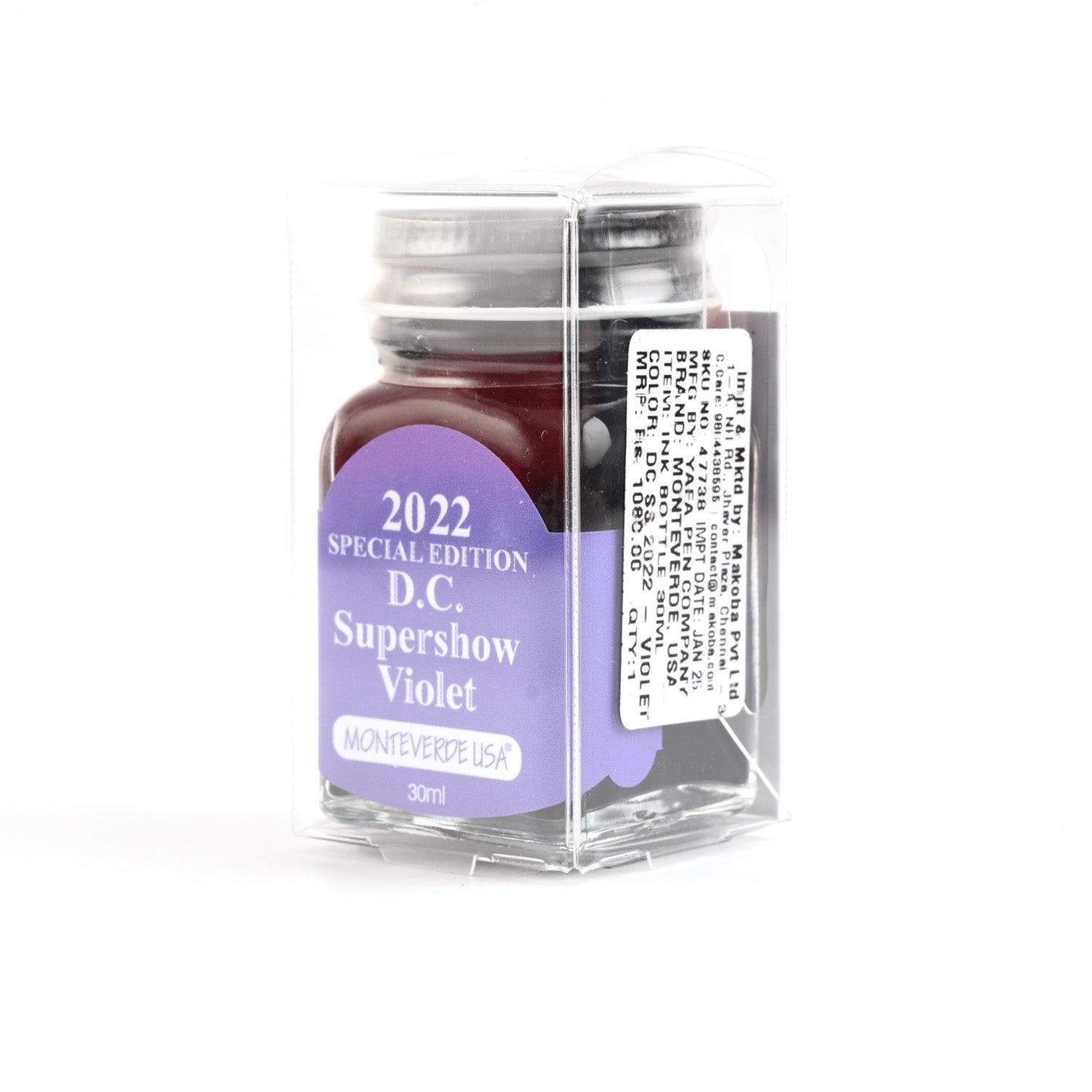 Monteverde 2022 D.C. Supershow Violet Special Edition Ink Bottle - 30ml 2