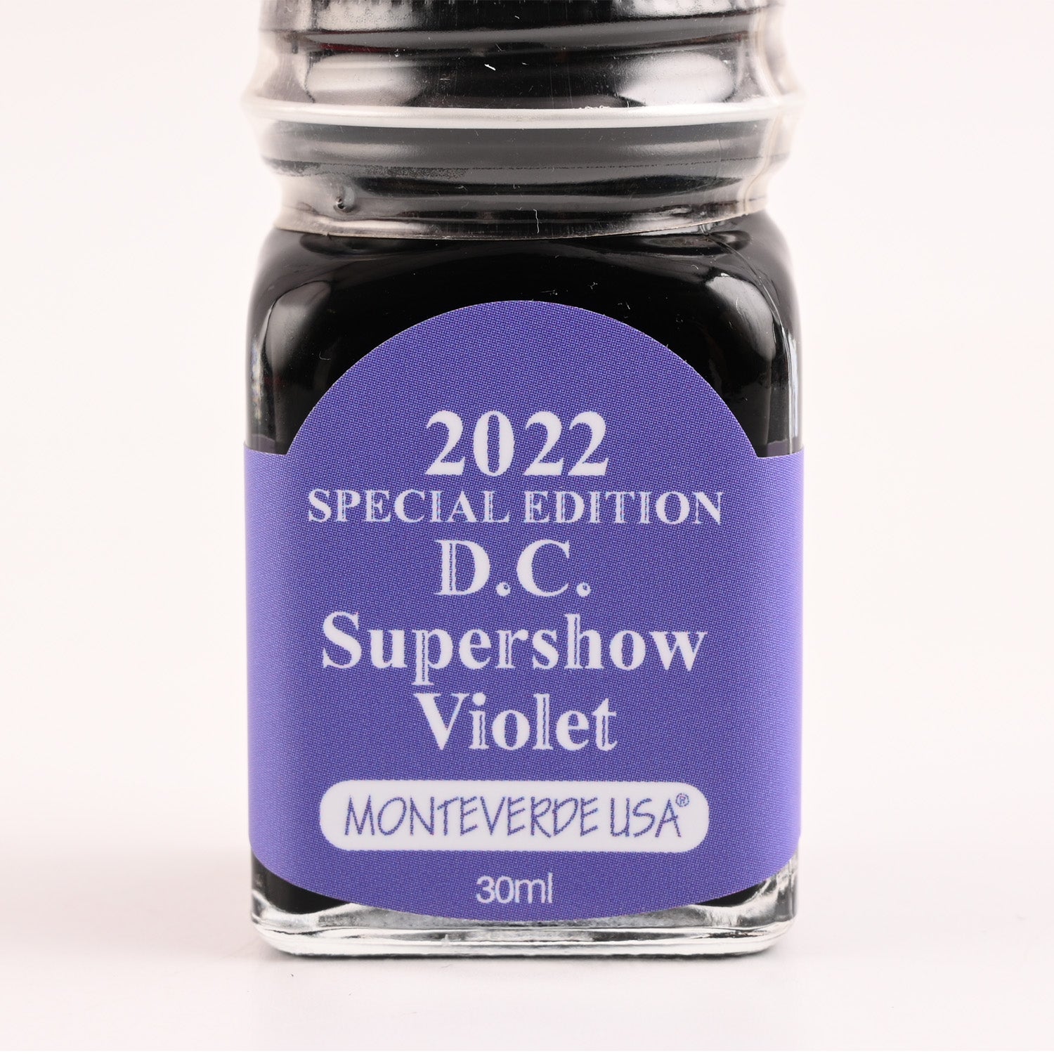 Monteverde 2022 D.C. Supershow Violet Special Edition Ink Bottle - 30ml 3