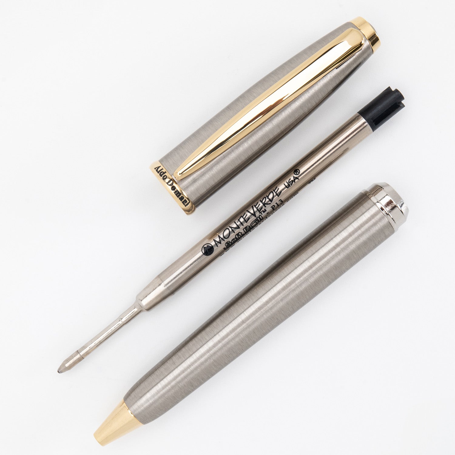 Monteverde Aldo Domani Ball Pen - Brushed Steel GT 3