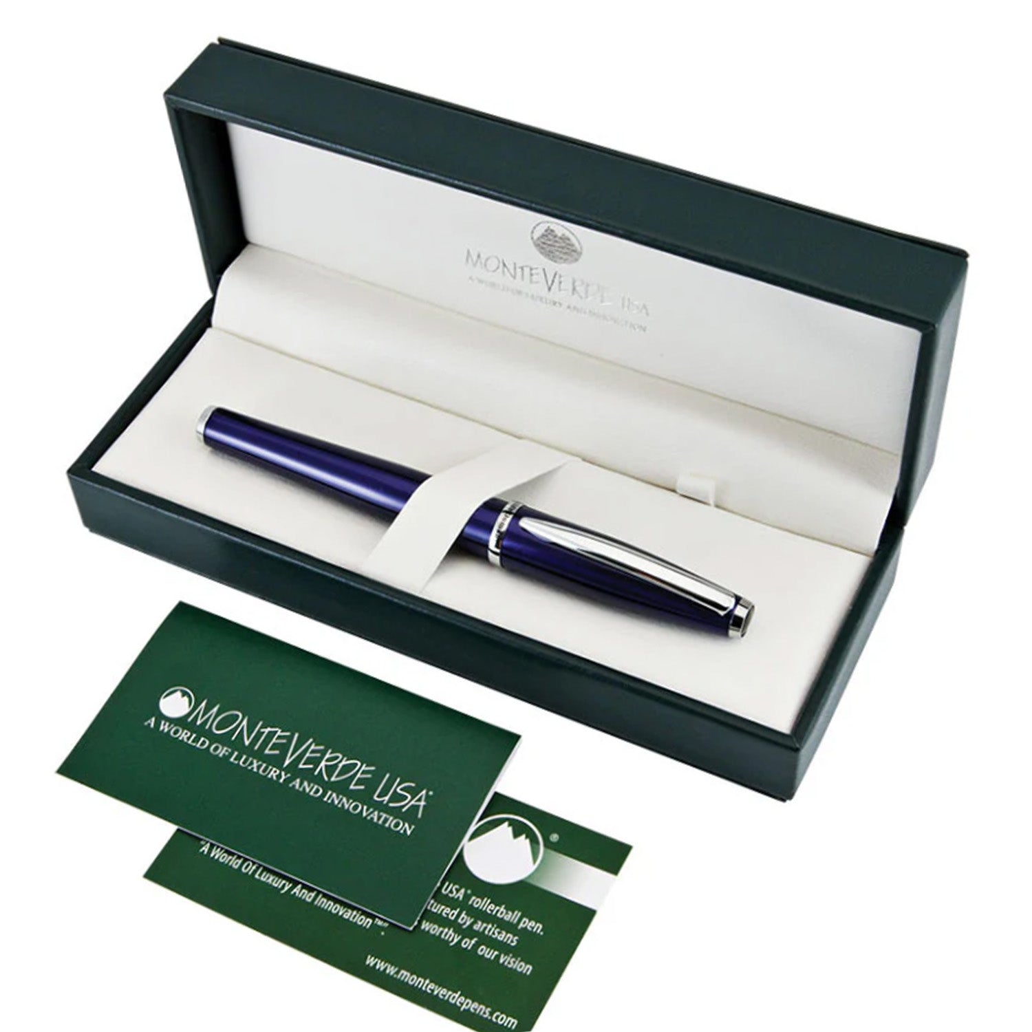 Monteverde Aldo Domani Fountain Pen - Blue CT 2