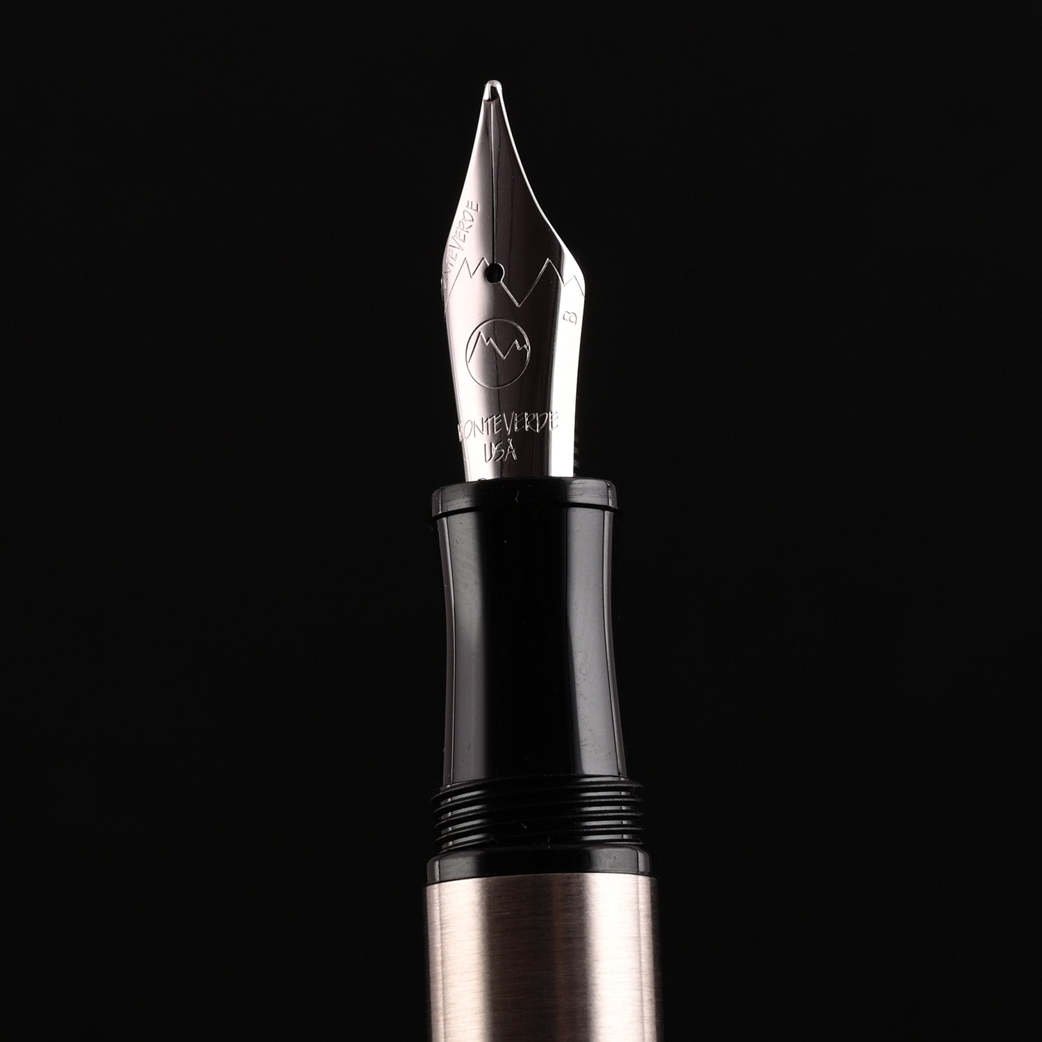 Monteverde Aldo Domani Fountain Pen - Brushed Steel GT 13
