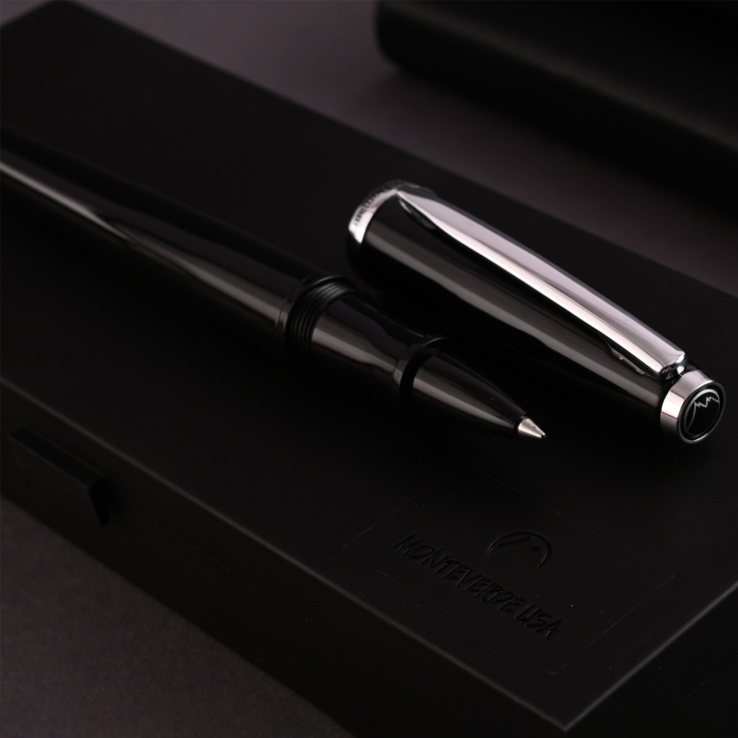 Monteverde Aldo Domani Roller Ball Pen - Black CT 8